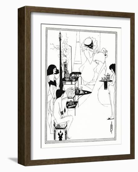 The Toilette of Salome, 1899-Aubrey Beardsley-Framed Giclee Print