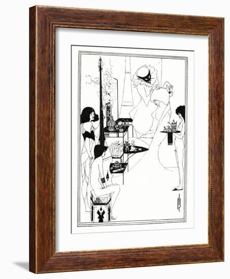 The Toilette of Salome, 1899-Aubrey Beardsley-Framed Giclee Print