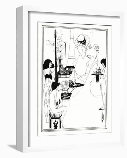 The Toilette of Salome, 1899-Aubrey Beardsley-Framed Giclee Print