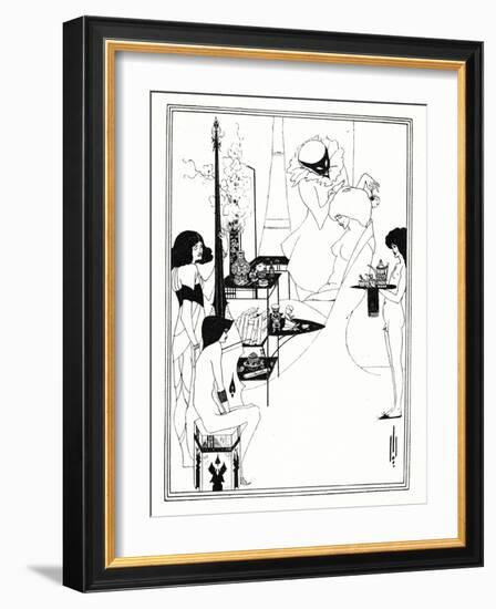 The Toilette of Salome, 1899-Aubrey Beardsley-Framed Giclee Print