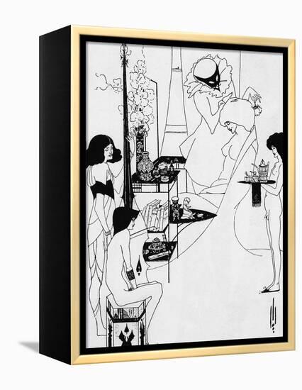 The Toilette of Salome-Aubrey Beardsley-Framed Premier Image Canvas