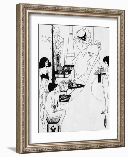 The Toilette of Salome-Aubrey Beardsley-Framed Photographic Print