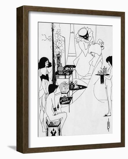 The Toilette of Salome-Aubrey Beardsley-Framed Photographic Print