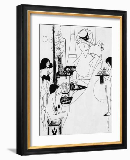 The Toilette of Salome-Aubrey Beardsley-Framed Photographic Print