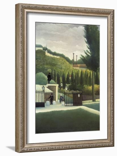 The Toll Gate-Henri Rousseau-Framed Art Print