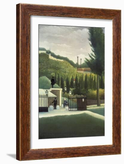 The Toll Gate-Henri Rousseau-Framed Art Print