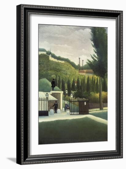 The Toll Gate-Henri Rousseau-Framed Art Print