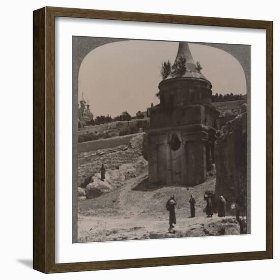 'The Tomb of Absalom in the Valley of Jehosaphat', c1900-Unknown-Framed Photographic Print