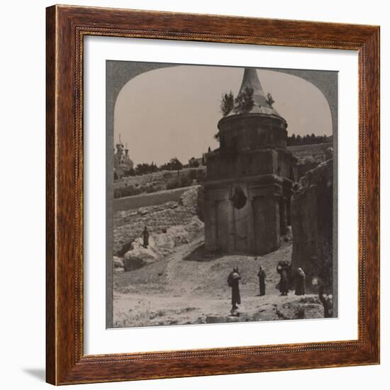 'The Tomb of Absalom in the Valley of Jehosaphat', c1900-Unknown-Framed Photographic Print