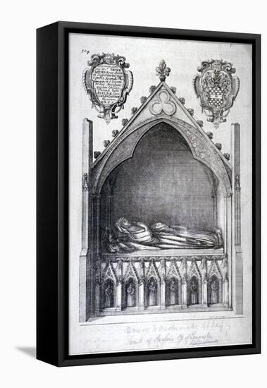 The Tomb of Avaline, Countess of Lancaster, Westminster Abbey, London, 1666-Wenceslaus Hollar-Framed Premier Image Canvas