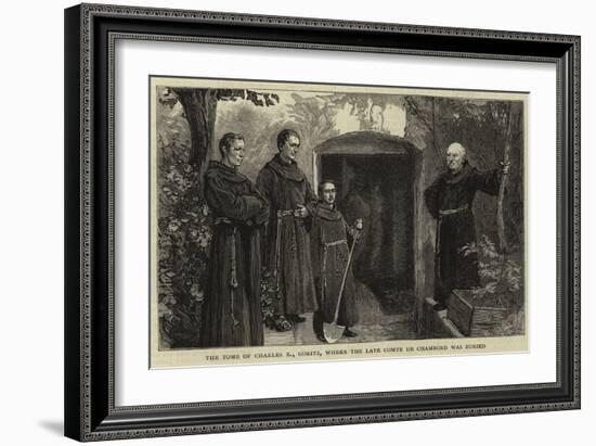 The Tomb of Charles X, Goritz, Where the Late Comte De Chambord Was Buried-null-Framed Giclee Print