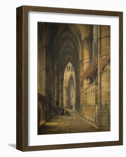 The Tomb of Edward Iii, Westminster Abbey-David Roberts-Framed Giclee Print