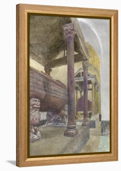 The Tomb of Frederick II in the Cathedral of Palermo-John Ruskin-Framed Premier Image Canvas