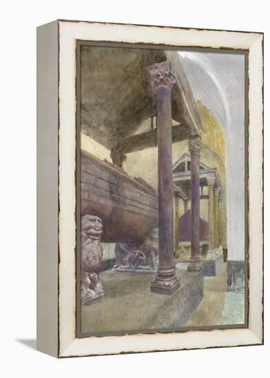 The Tomb of Frederick II in the Cathedral of Palermo-John Ruskin-Framed Premier Image Canvas