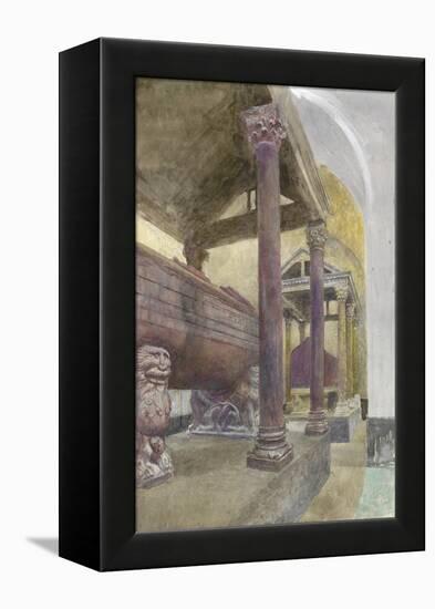 The Tomb of Frederick II in the Cathedral of Palermo-John Ruskin-Framed Premier Image Canvas