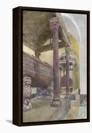 The Tomb of Frederick II in the Cathedral of Palermo-John Ruskin-Framed Premier Image Canvas