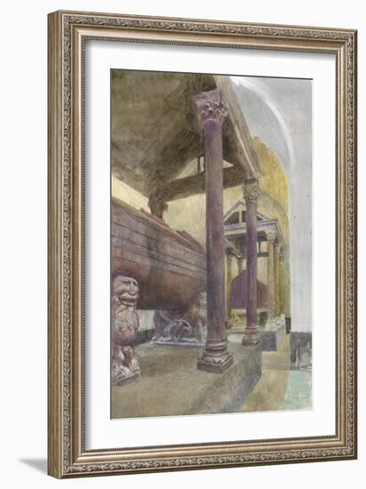 The Tomb of Frederick II in the Cathedral of Palermo-John Ruskin-Framed Giclee Print