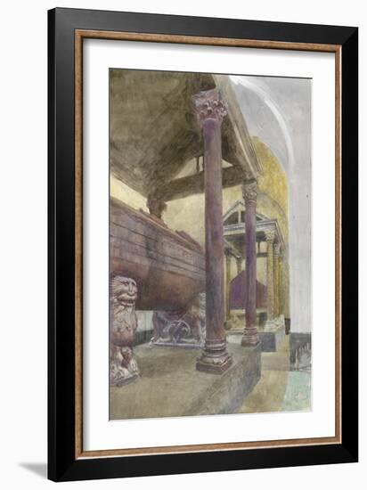 The Tomb of Frederick II in the Cathedral of Palermo-John Ruskin-Framed Giclee Print