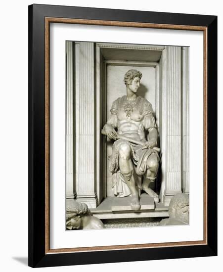 The Tomb of Giuliano De Medici, by Michelangelo-null-Framed Photographic Print