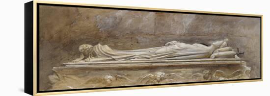 The Tomb of Ilaria Del Caretto in the Duomo-John Ruskin-Framed Premier Image Canvas