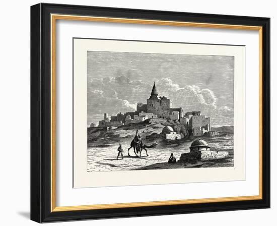 The Tomb of Jonah, Near the Mosque, on the Artificial Mound of Nebbi Yunis, Nineveh-null-Framed Giclee Print