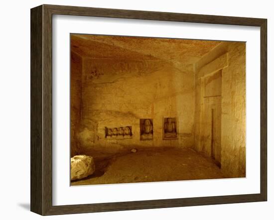 The tomb of Meresankh, one of the queens of Khephren-Werner Forman-Framed Giclee Print