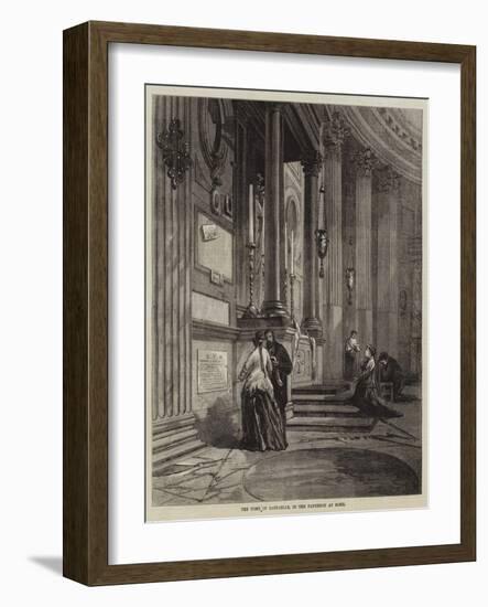 The Tomb of Raffaelle, in the Pantheon at Rome-null-Framed Giclee Print