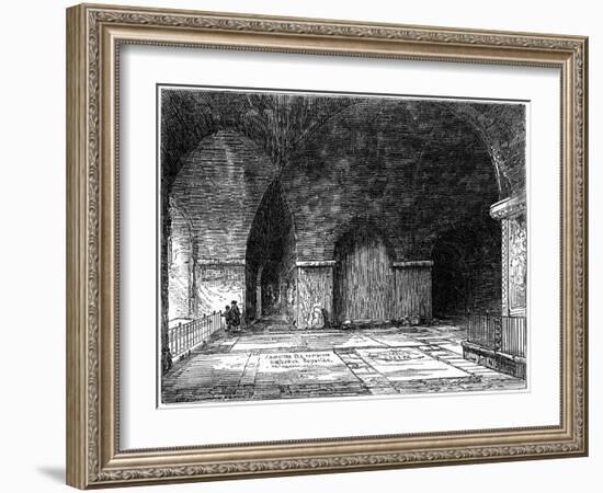 The Tomb of Sir Christopher Wren (1632-172), St Paul's Cathedral, London, 19th Century-null-Framed Giclee Print