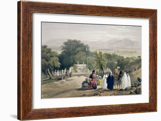 The Tomb of the Emperor Baber, from Sketches in Afghaunistan, Engraved by Charles Haghe-James Atkinson-Framed Giclee Print