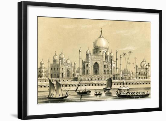The Tomb of the Favourite Sultan of Akbar Khan at Agra, 1847-B Clayton-Framed Giclee Print