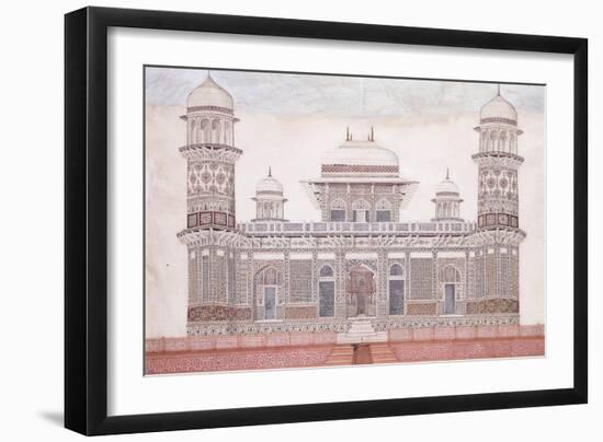 The Tomb of the Itmad-Ud-Daula, C.1815 (Encil, Pen and Black Ink, W/C, Heightened with Touches O)-null-Framed Giclee Print