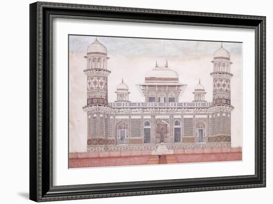 The Tomb of the Itmad-Ud-Daula, C.1815 (Encil, Pen and Black Ink, W/C, Heightened with Touches O)-null-Framed Giclee Print