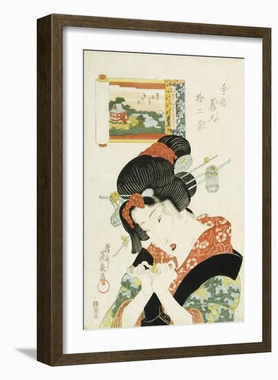 The Tomboy Type, from the Series 'Twelve Modern-Day Beauties'-Ioki Bunsai-Framed Giclee Print