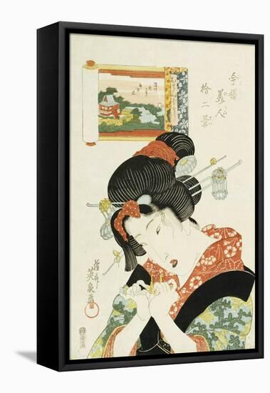 The Tomboy Type, from the Series 'Twelve Modern-Day Beauties'-Ioki Bunsai-Framed Premier Image Canvas