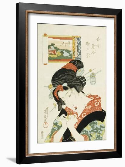 The Tomboy Type, from the Series 'Twelve Modern-Day Beauties'-Ioki Bunsai-Framed Giclee Print