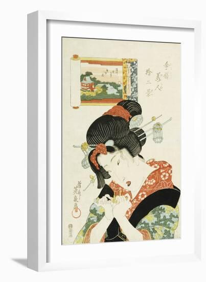 The Tomboy Type, from the Series 'Twelve Modern-Day Beauties'-Ioki Bunsai-Framed Giclee Print