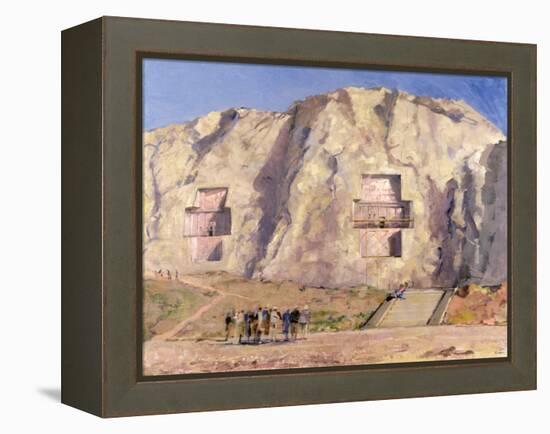 The Tombs of Darius and Artaxeres-Bob Brown-Framed Premier Image Canvas
