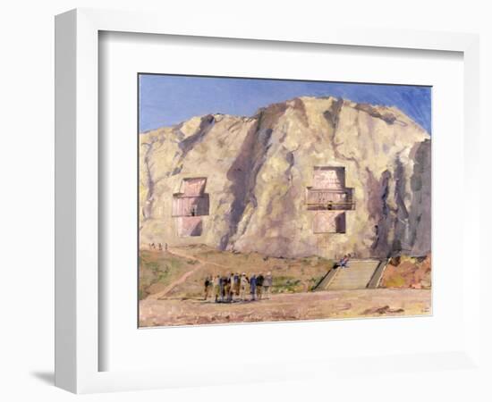 The Tombs of Darius and Artaxeres-Bob Brown-Framed Giclee Print