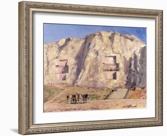 The Tombs of Darius and Artaxeres-Bob Brown-Framed Giclee Print