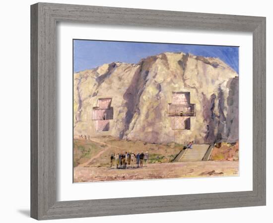 The Tombs of Darius and Artaxeres-Bob Brown-Framed Giclee Print