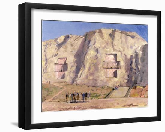 The Tombs of Darius and Artaxeres-Bob Brown-Framed Giclee Print