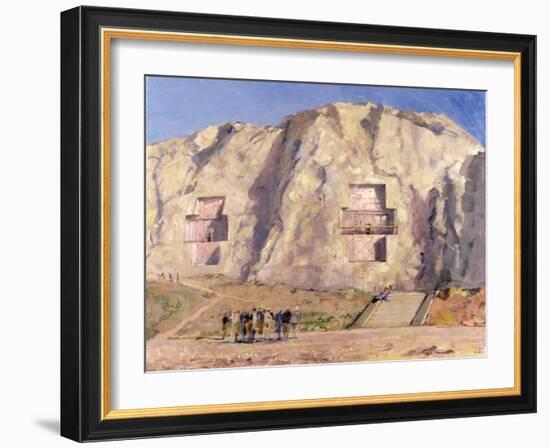 The Tombs of Darius and Artaxeres-Bob Brown-Framed Giclee Print