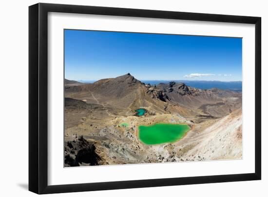 The Tongariro Crossing (19 km long), Tongariro Nat'l Park, UNESCO World Heritge Site, New Zealand-Logan Brown-Framed Photographic Print