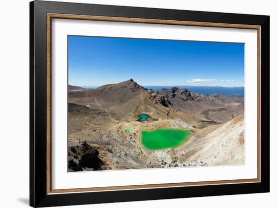 The Tongariro Crossing (19 km long), Tongariro Nat'l Park, UNESCO World Heritge Site, New Zealand-Logan Brown-Framed Photographic Print