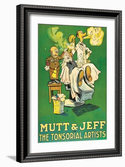 The Tonsorial Artists, Mutt and Jeff-null-Framed Premium Giclee Print