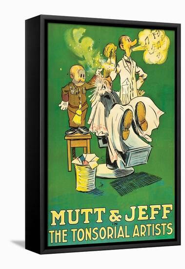 The Tonsorial Artists, Mutt and Jeff-null-Framed Stretched Canvas