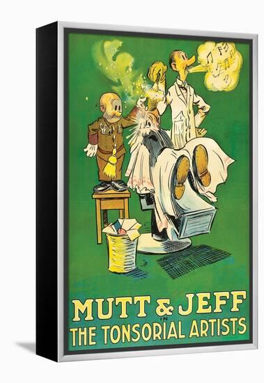 The Tonsorial Artists, Mutt and Jeff-null-Framed Stretched Canvas