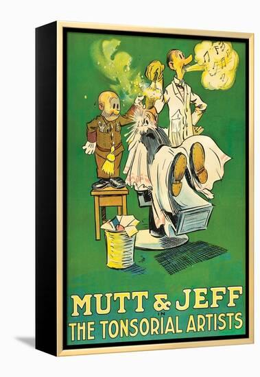 The Tonsorial Artists, Mutt and Jeff-null-Framed Stretched Canvas