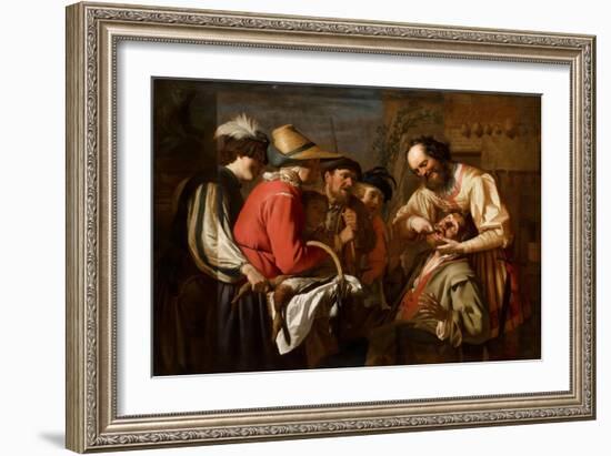 The Tooth Puller-Gerrit van Honthorst-Framed Giclee Print