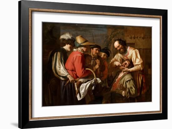 The Tooth Puller-Gerrit van Honthorst-Framed Giclee Print